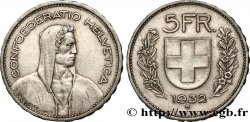 SUIZA 5 Francs Berger des alpes 1932 Berne