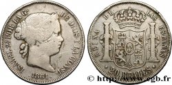 SPAIN 20 Reales Isabelle II 1861 Madrid