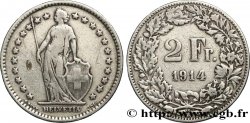 SWITZERLAND 2 Francs Helvetia 1914 Berne - B