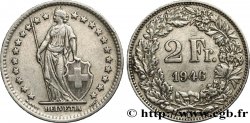 SUISSE 2 Francs Helvetia 1946 Berne