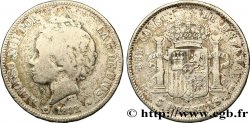 ESPAGNE 5 Pesetas Alphonse XIII 2e type 1892 Madrid