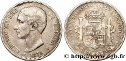 SPAIN 5 Pesetas Alphonse XII 1875 Madrid