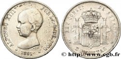 SPAIN 5 Pesetas Alphonse XIII 1er type 1891 Madrid