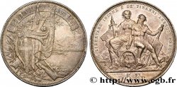 SUIZA 5 Francs, concours de Tir de Lugano 1883 