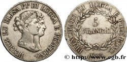 ITALIA - LUCCA E PIOMBINO 5 Franchi 1807 Florence