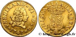 SPANIEN - FERDINAND VI. 1/2 Escudo 1747 Madrid SS 
