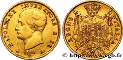 ITALIE - ROYAUME D&nbsp;ITALIE - NAPOLÉON Ier 40 Lire 1810 Milan