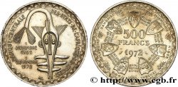 ÉTATS DE L&nbsp;AFRIQUE DE L&nbsp;OUEST (BCEAO) 500 Francs BCEAO 1972 Paris