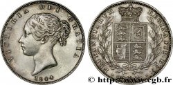GREAT BRITAIN - VICTORIA 1/2 Crown 1844 Londres AU 
