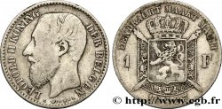 BELGIQUE 1 Franc Léopold II légende flamande 1887 