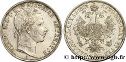 AUSTRIA 1 Florin François-Joseph Ier tête laurée 1861 Vienne