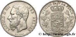 BELGIQUE 5 Francs Léopold II 1869 
