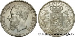BELGIQUE 5 Francs Léopold II 1870 
