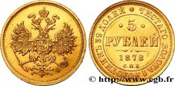 RUSSIA 5 Roubles Alexandre II 1878 Saint-Petersbourg