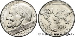 VATICAN ET ÉTATS PONTIFICAUX 100 Lire Jean Paul II an VI / année de la paix, agneau 1985 