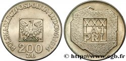 POLOGNE 200 Zlotych aigle 30e anniversaire de la fondation de la république populaire 1974 Varsovie