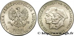 POLAND 200 Zlotych aigle 30e anniversaire de la victoire sur le fascisme 1975 Varsovie