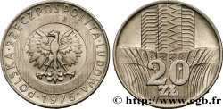 POLAND 20 Zlotych aigle  1976 Varsovie