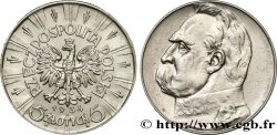 POLOGNE 5 Zlotych aigle / Joseph Pilsudski 1934 Varsovie