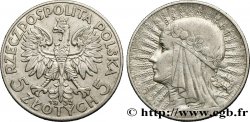 POLAND 5 Zlotych aigle / reine Jadwiga 1932 Londres