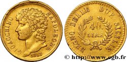 ITALY - KINGDOM OF NAPLES - JOACHIM MURAT 40 Lire or, rameaux longs 1813 Naples