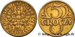 POLOGNE 5 Groszy aigle 1923 