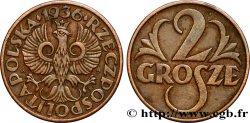 POLOGNE 2 Grosze aigle 1936 Varsovie TTB+ 