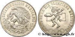 MÉXICO 25 Pesos Jeux Olympiques de Mexico 1968 Mexico