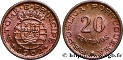 SAO TOMÉ UND PRINCIPE 20 Centavos colonie portugaise 1962 