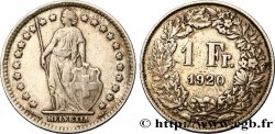 SWITZERLAND 1 Franc Helvetia 1920 Berne