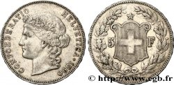 SUISSE 5 Francs Helvetia 1890 Berne