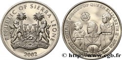 SIERRA LEONE 1 Dollar Jubilé d’or de la reine Élisabeth II 2002 