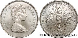 REGNO UNITO 25 New Pence (1 Crown) 80e anniversaire de la reine mère 1980 