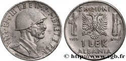 ALBANIEN 1 Lek Victor-Emmanuel III d’Italie 1939 Rome