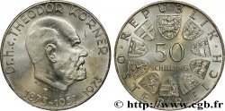 AUTRICHE 50 Schilling Proof 100e anniversaire de la naissance du Dr Theodor Körner 1973 