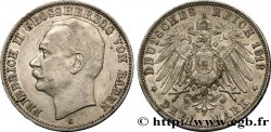 GERMANY - BADEN 3 Mark Frédéric II 1912 Karlsruhe