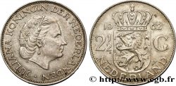 NETHERLANDS 2 1/2 Gulden Juliana 1962 Utrecht