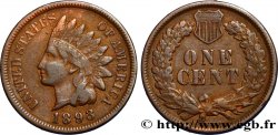 UNITED STATES OF AMERICA 1 Cent tête d’indien, 3e type 1893 Philadelphie