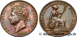 UNITED KINGDOM 1/2 Penny Georges IV 1826 