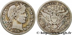 ÉTATS-UNIS D&nbsp;AMÉRIQUE 1/4 Dollar Barber 1911 Philadelphie