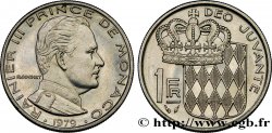 MONACO 1 Franc Rainier III / écu couronné 1976 Paris