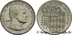 MONACO 1/2 Franc Rainier III / écu couronné 1978 Paris