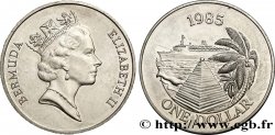 BERMUDES 1 Dollar navire de croisière 1985 
