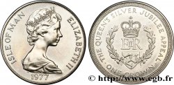 ÎLE DE MAN 1 Crown Elisabeth II, jubilé d’argent 1977 