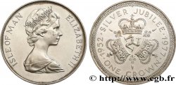ISLE OF MAN 1 Crown Elisabeth II, jubilé d’argent 1977 