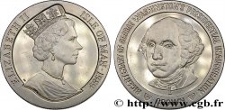 ÎLE DE MAN 1 Crown Bicentenaire de l’inauguration présidentielle de Georges Washington 1989 