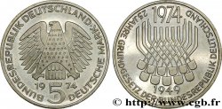 GERMANY 5 Mark (Proof) / 25e anniversaire de la République Fédérale 1974 Stuttgart