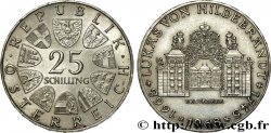 ÖSTERREICH 25 Schilling Proof 200e anniversaire de la naissance de Johann Lukas von Hildebrandt, architecte du palais du Belvédère 1968 