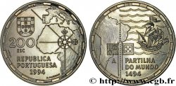 PORTUGAL 200 Escudos la partition du Monde en 1494 1994 