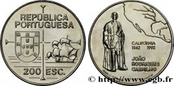 PORTUGAL 200 Escudos João Rodrigues Cabrilho, carte de l’Amérique du Nord 1992 Lisbonne